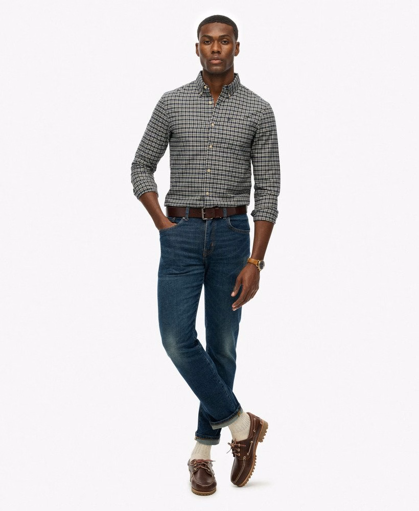 Premium geruit Oxford-shirt
