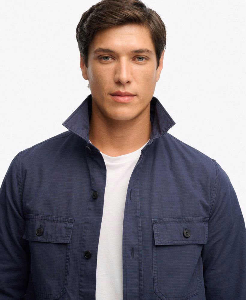 Militair shirt met lange mouwen