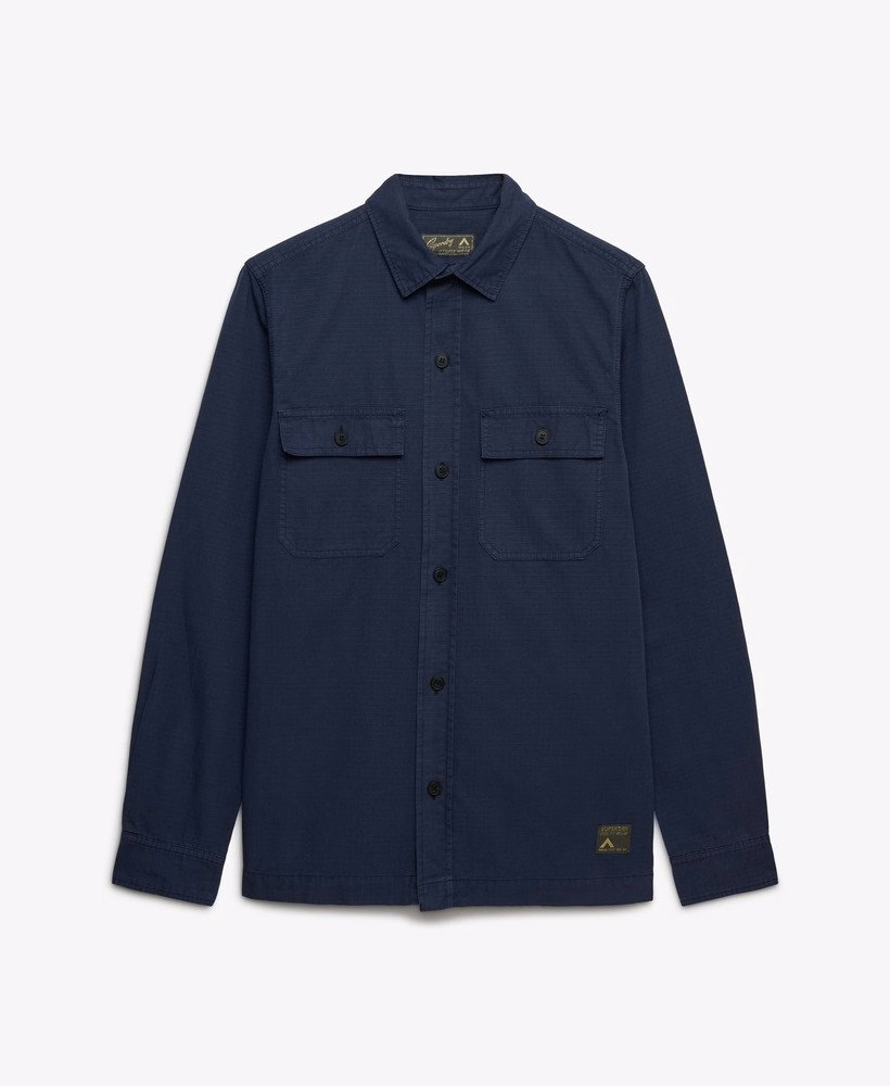 Militair shirt met lange mouwen