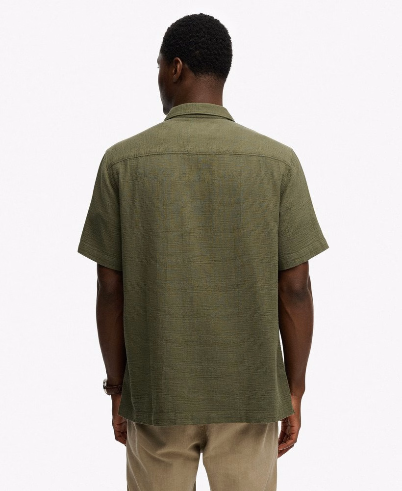The Merchant Store - Shirt met korte mouwen en textuur