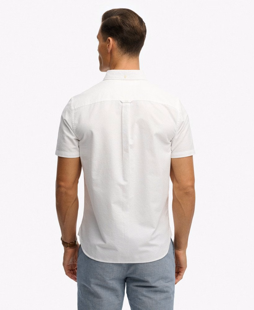 Preppy Oxford overhemd met korte mouwen