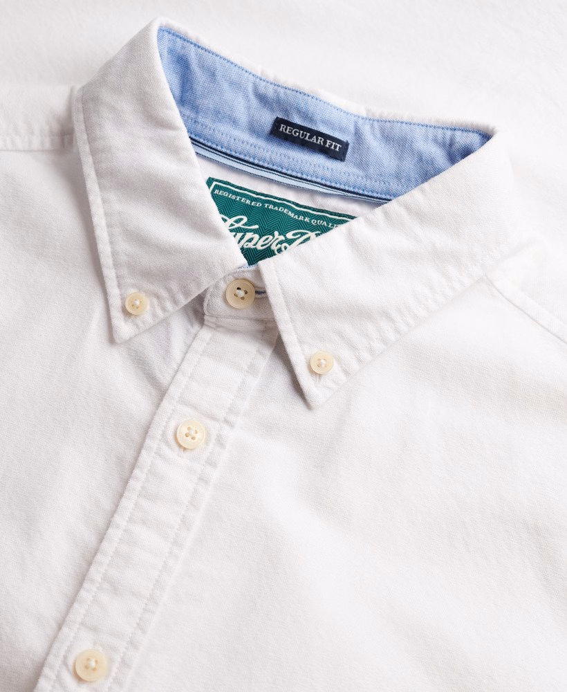 Preppy Oxford overhemd met korte mouwen