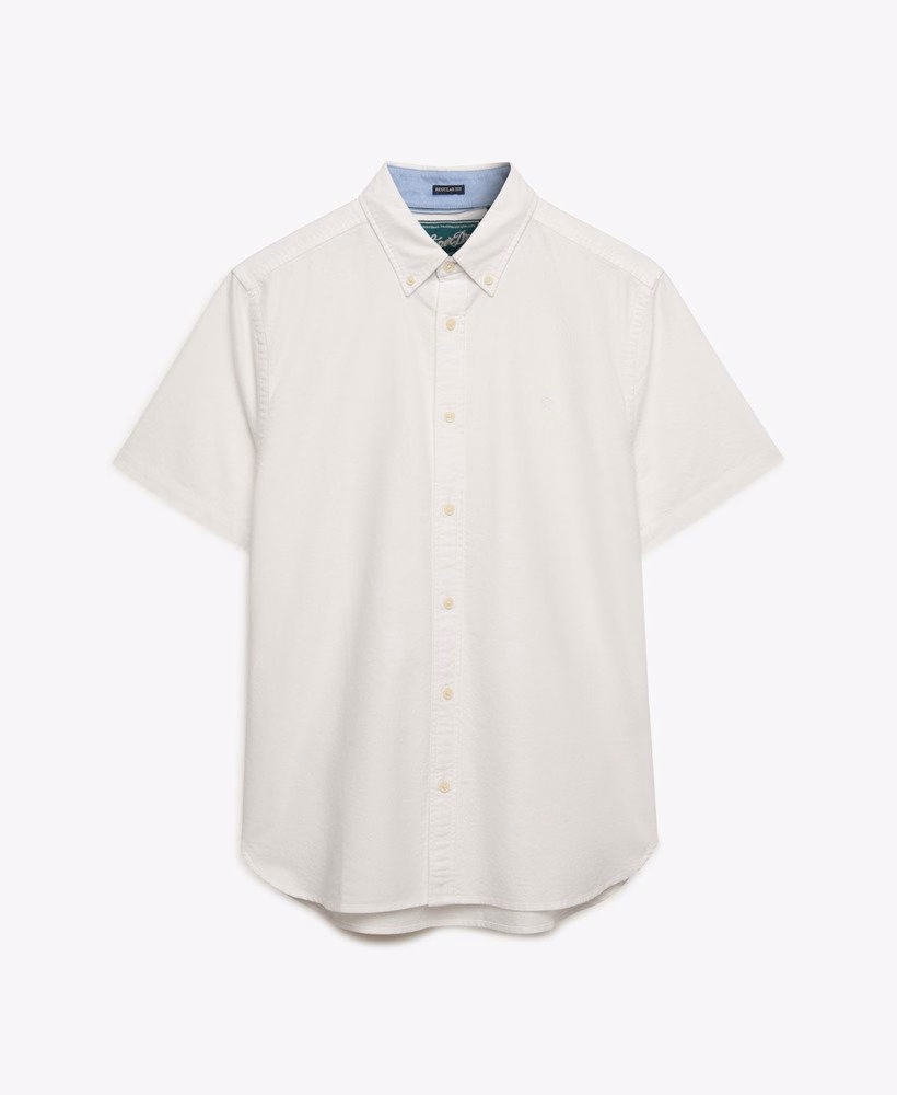 Preppy Oxford overhemd met korte mouwen