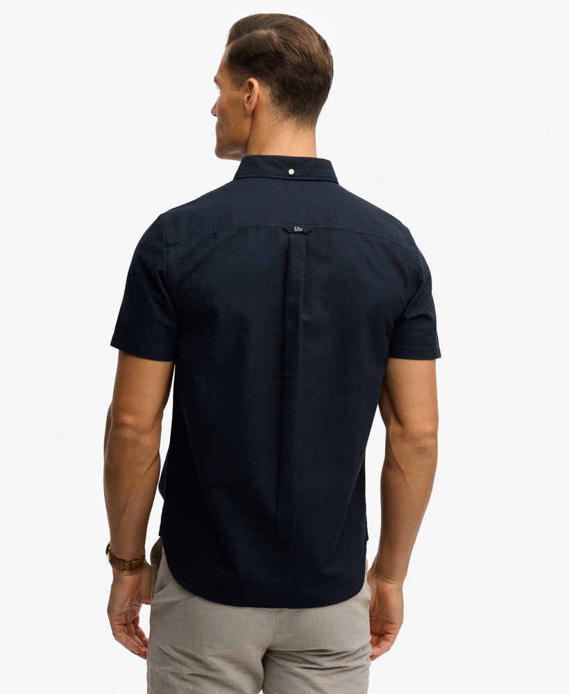 Preppy Oxford overhemd met korte mouwen