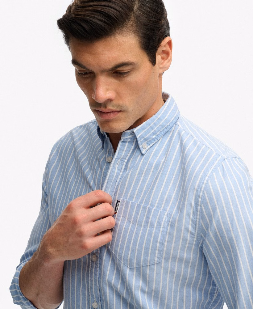Essentieel Oxford overhemd met lange mouwen