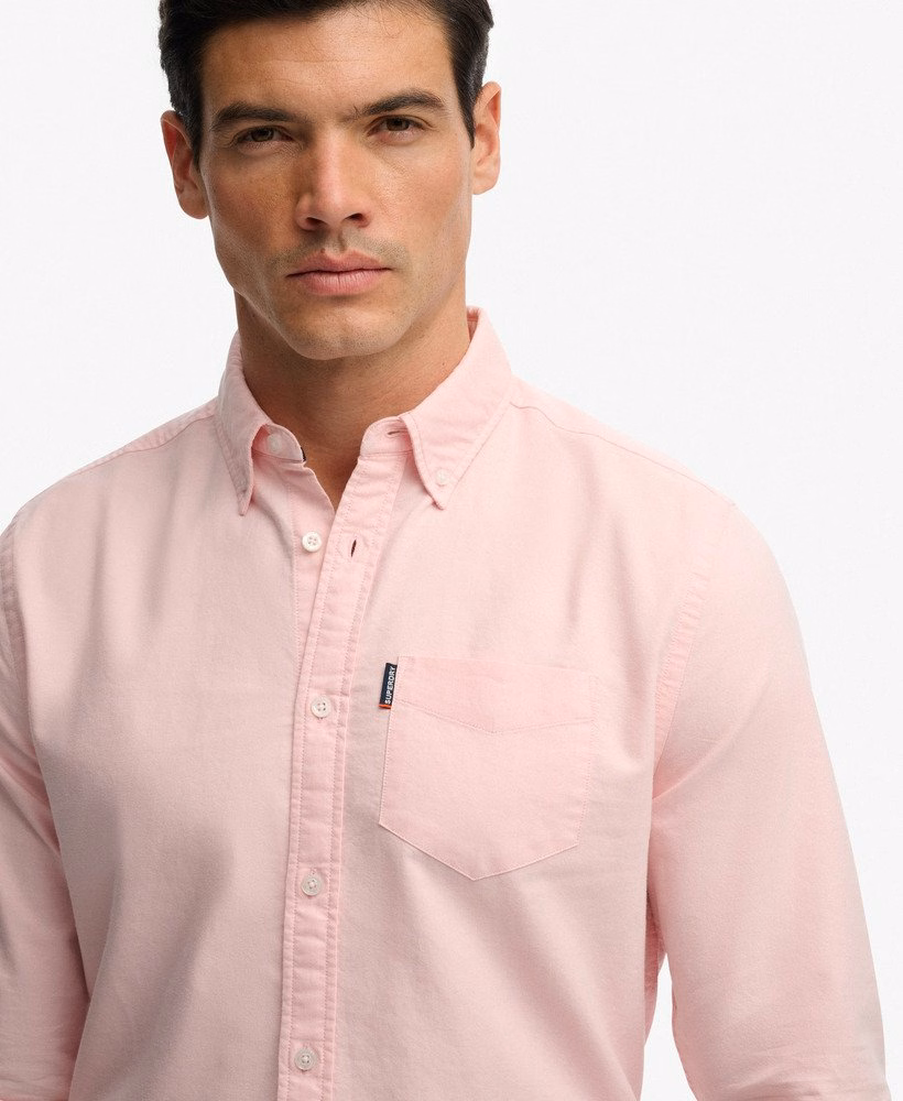 Essentieel Oxford overhemd met lange mouwen