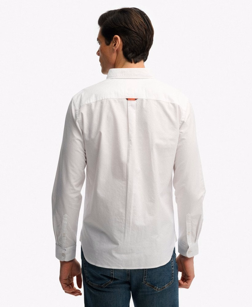 Essentieel Oxford overhemd met lange mouwen