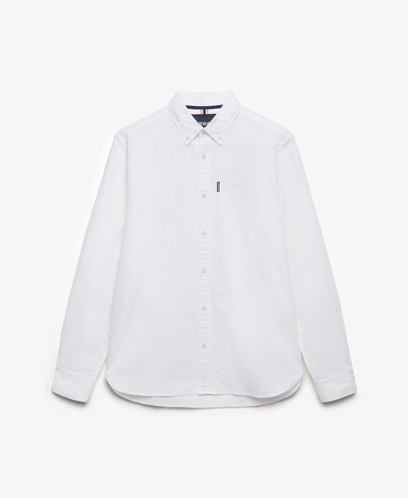 Essentieel Oxford overhemd met lange mouwen
