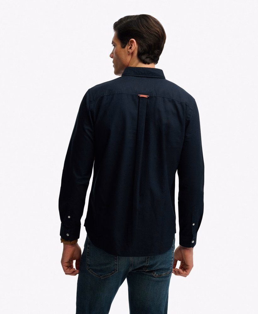 Essentieel Oxford overhemd met lange mouwen