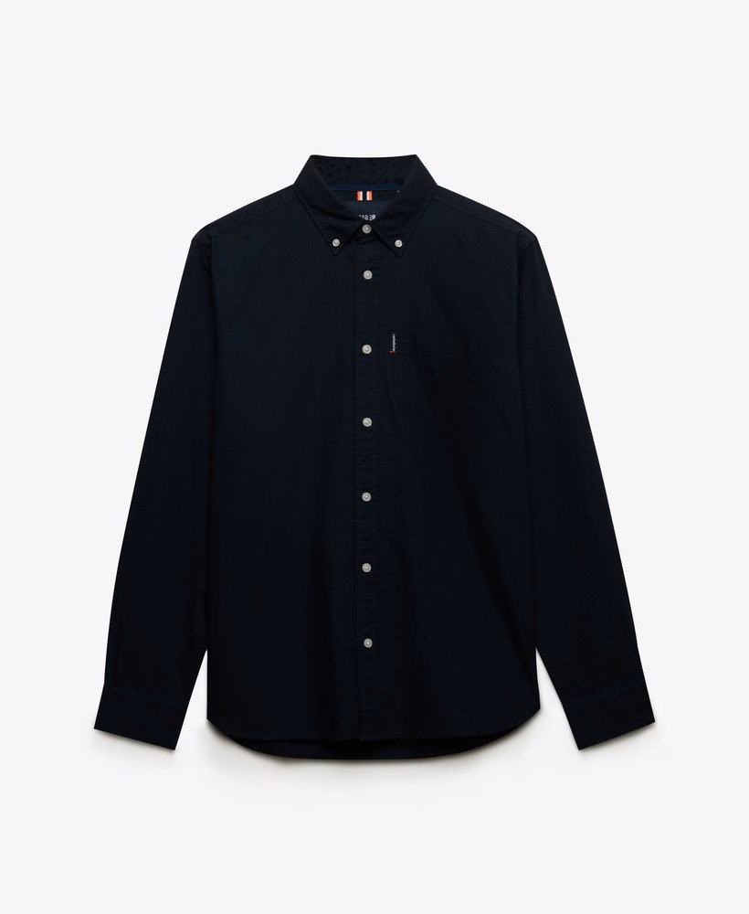 Essentieel Oxford overhemd met lange mouwen