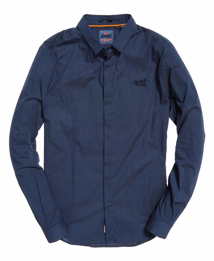 Getailleerd, slank model overhemd met lange mouwen
