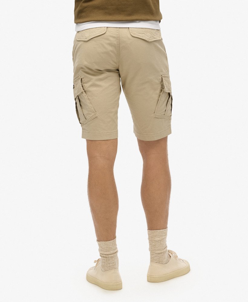 biologische katoenen cargo shorts in stonewash-kleur.
