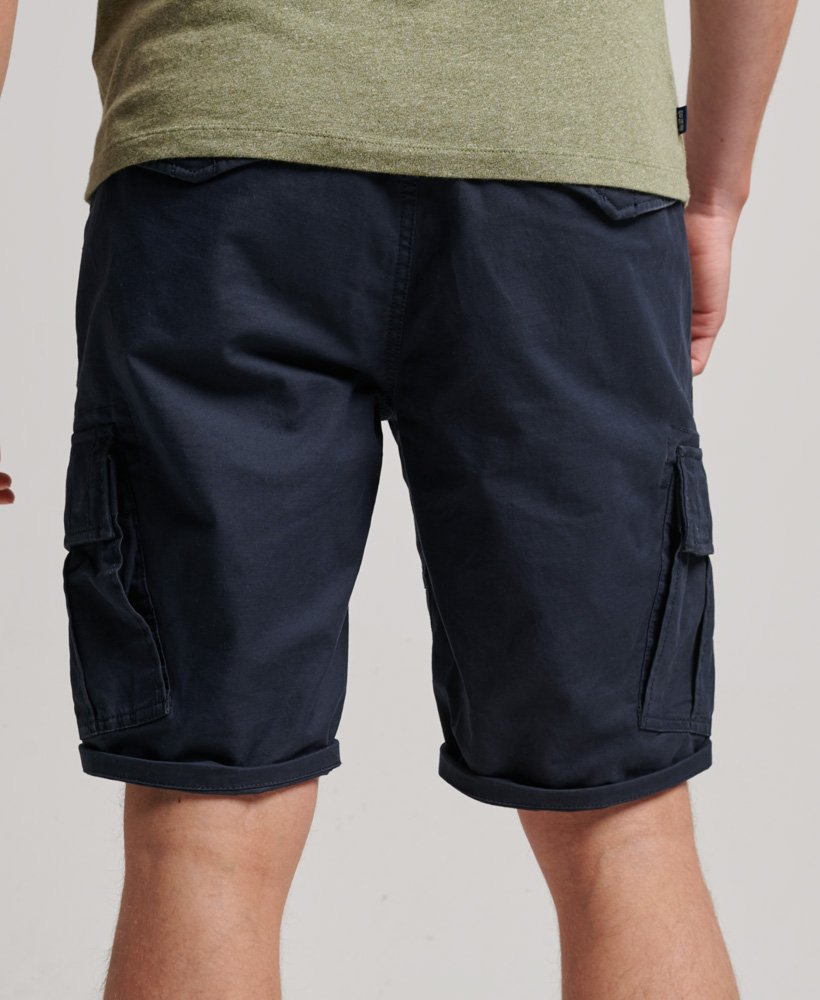 biologische katoenen cargo shorts in eclipse navy