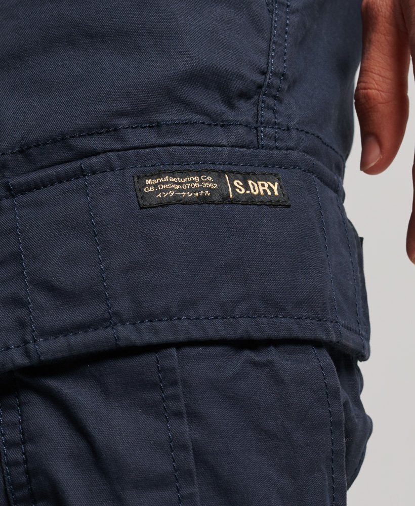 biologische katoenen cargo shorts in eclipse navy