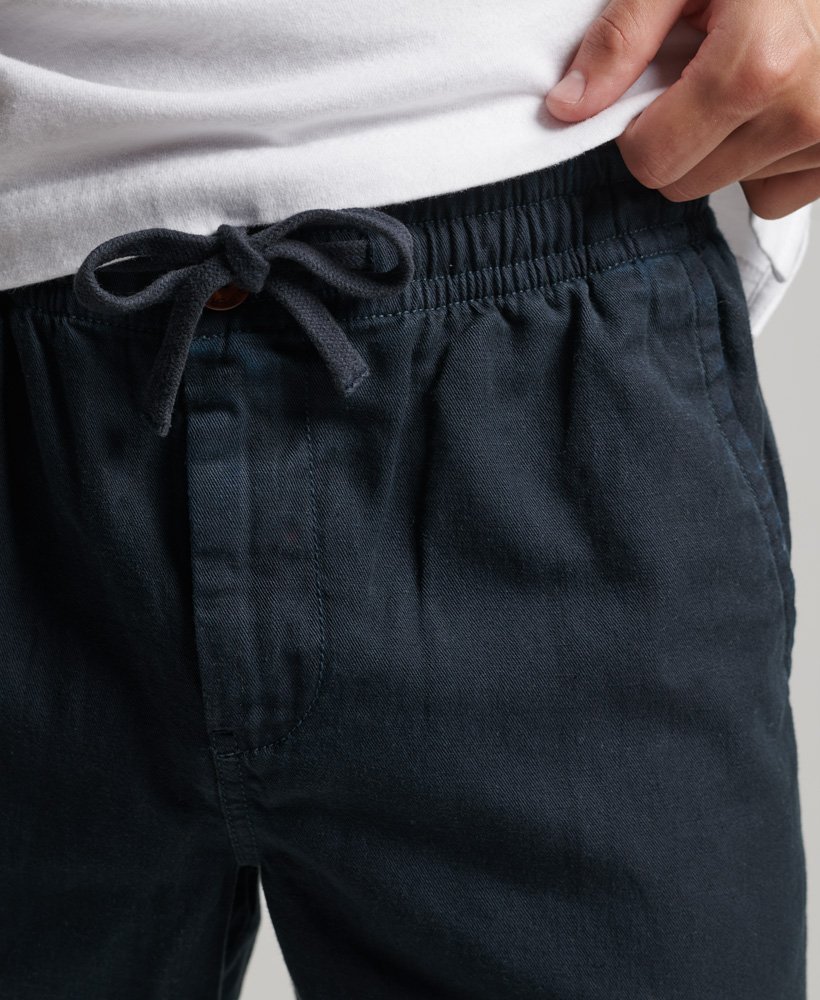 vintage overgeverfde shorts in eclipse navy
