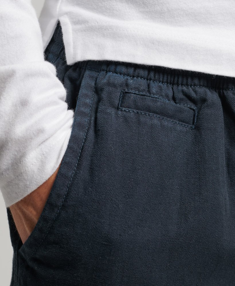 vintage overgeverfde shorts in eclipse navy