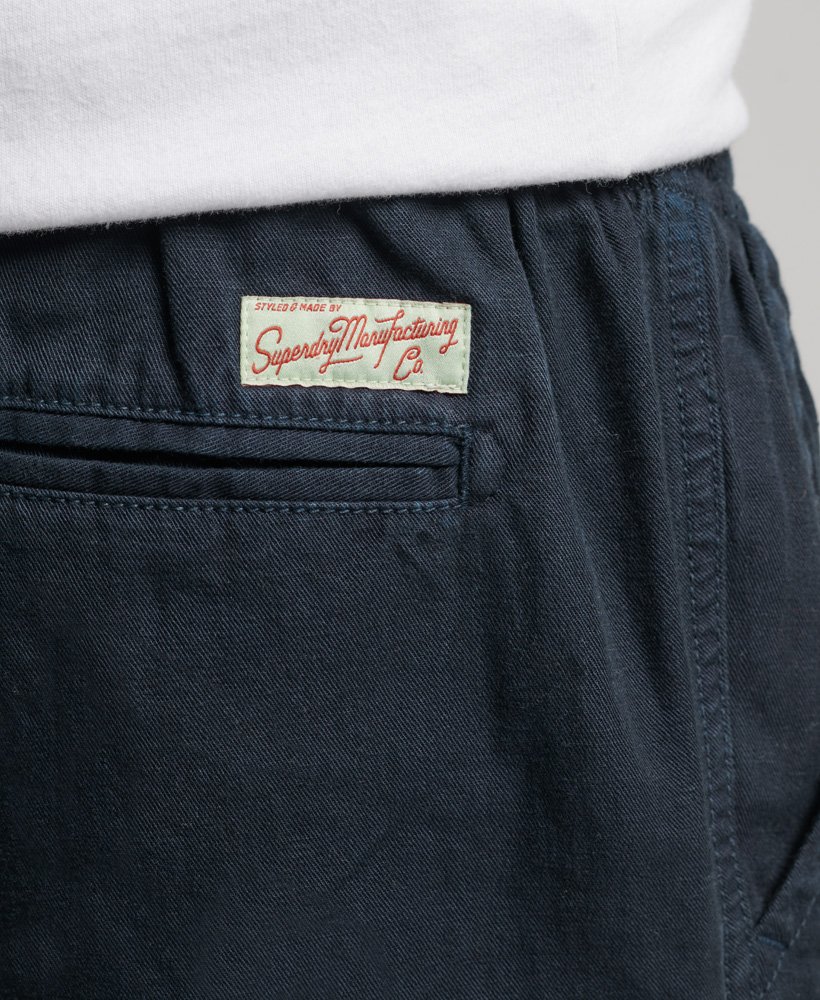 vintage overgeverfde shorts in eclipse navy