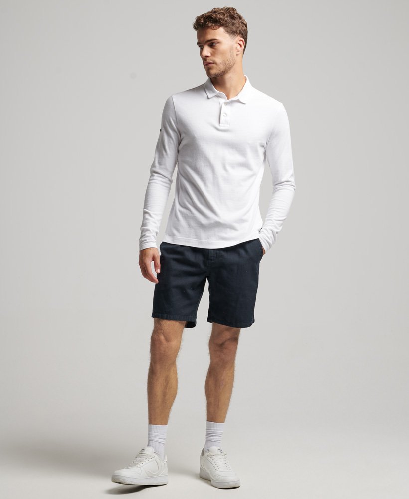 vintage overgeverfde shorts in eclipse navy