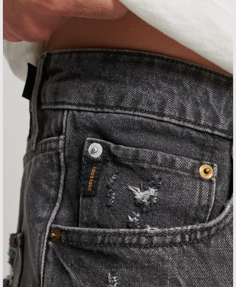 vintage rechte shorts in valley vintage grijs