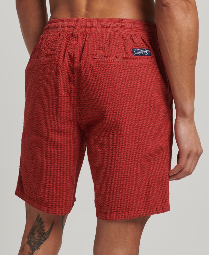overgeverfde shorts in micro check
