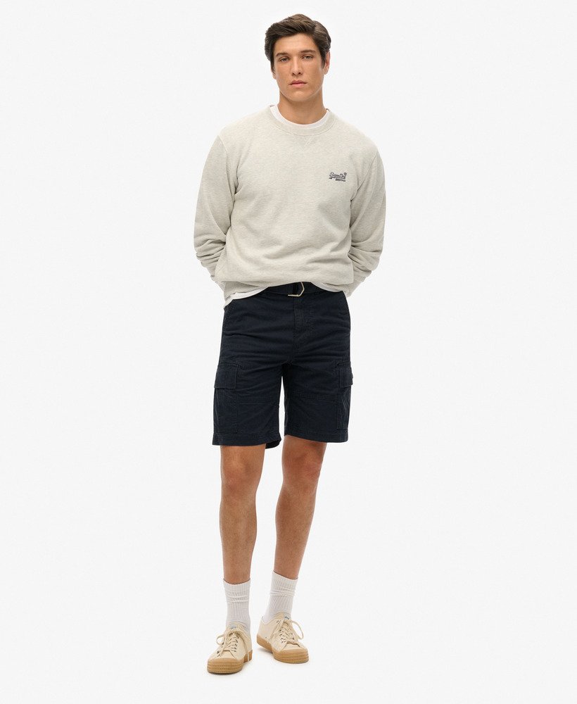 biologische katoenen cargo shorts in eclipse navy