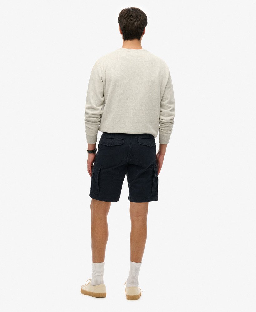 biologische katoenen cargo shorts in eclipse navy