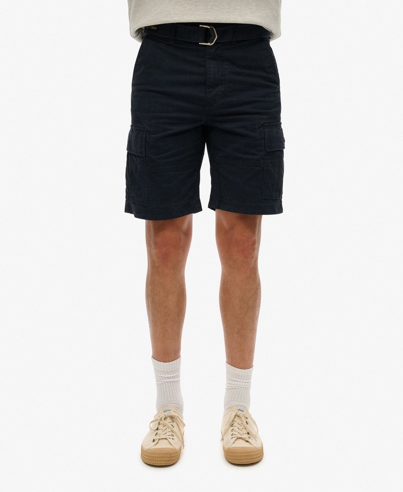 biologische katoenen cargo shorts in eclipse navy