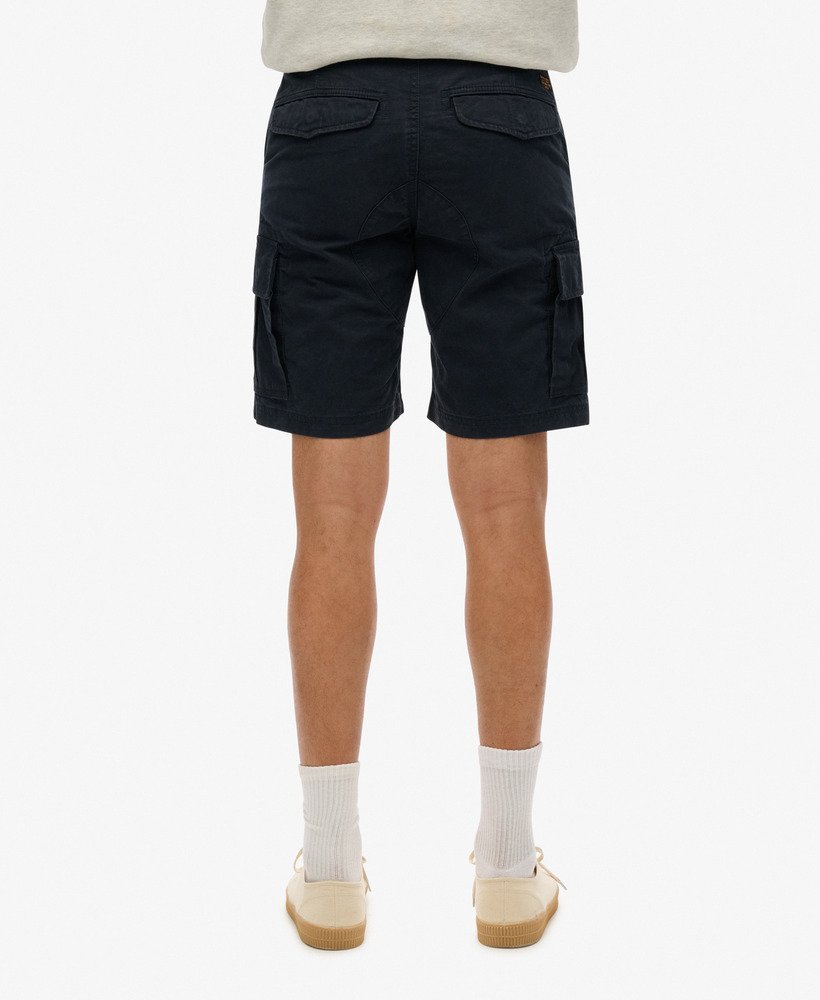 biologische katoenen cargo shorts in eclipse navy