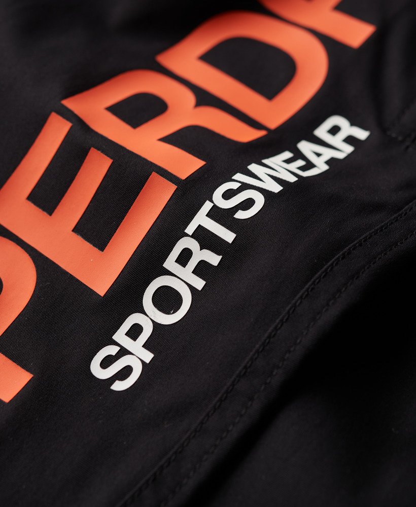 sportieve boardshorts van gerecycled materiaal in zwart
