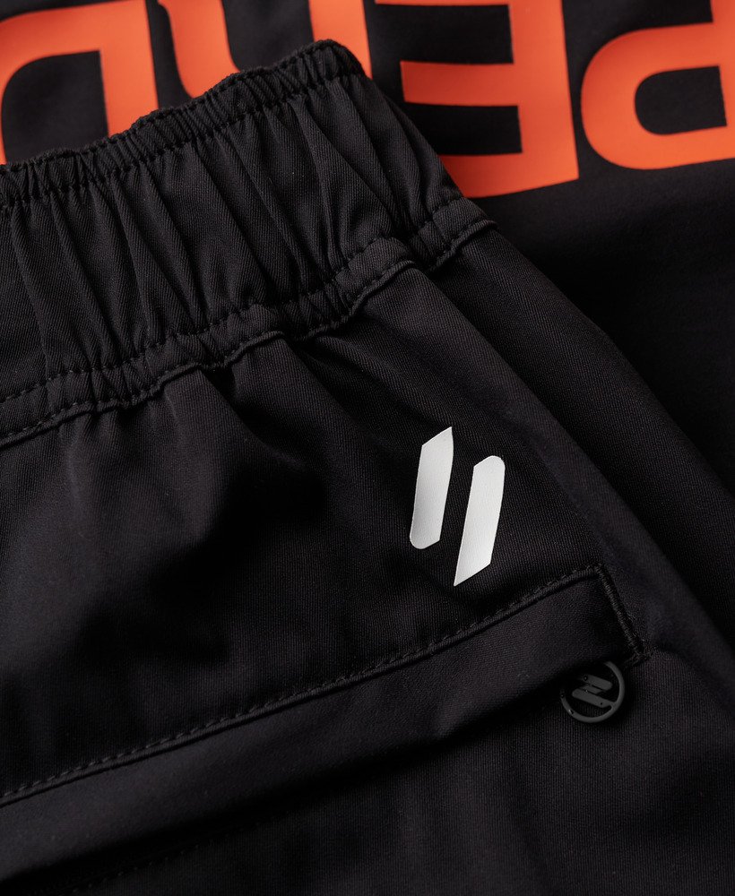 sportieve boardshorts van gerecycled materiaal in zwart