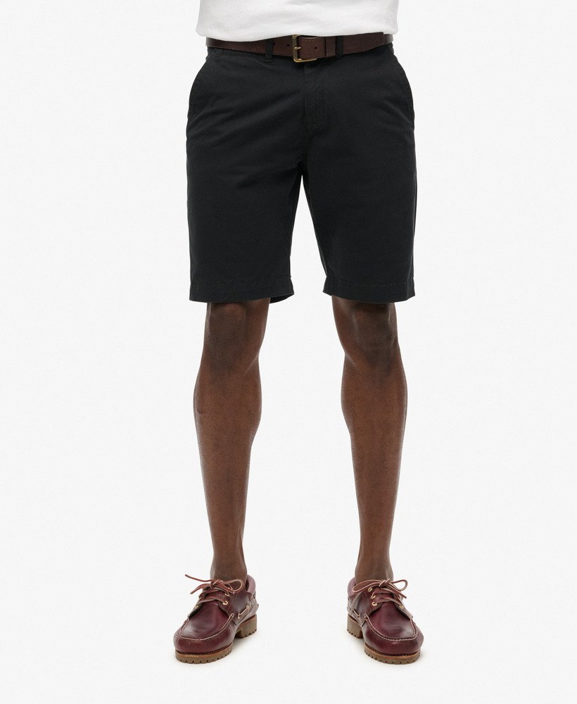 vintage chino shorts in middernachtblauw