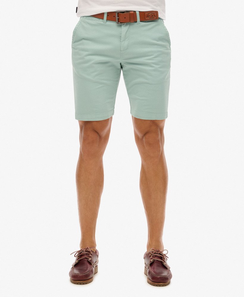 vintage chino shorts in fris mintgroen
