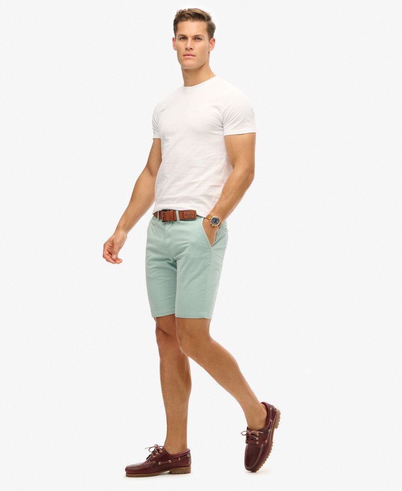 vintage chino shorts in fris mintgroen