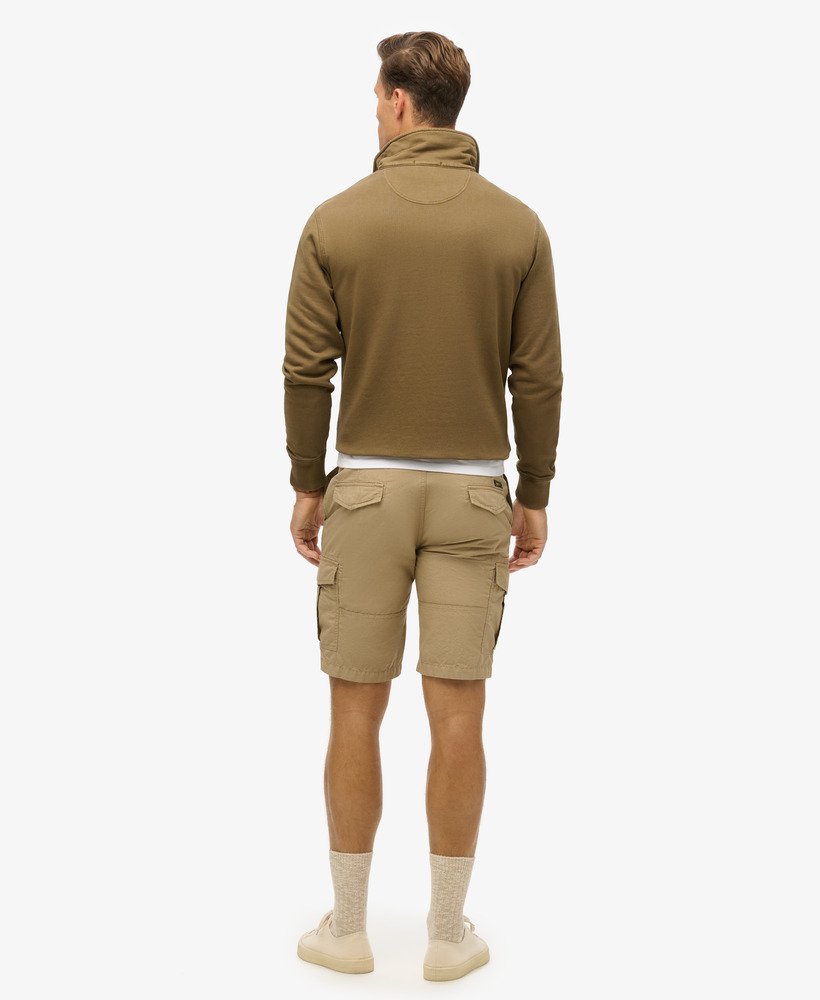 parachute cargo shorts in zandkleur