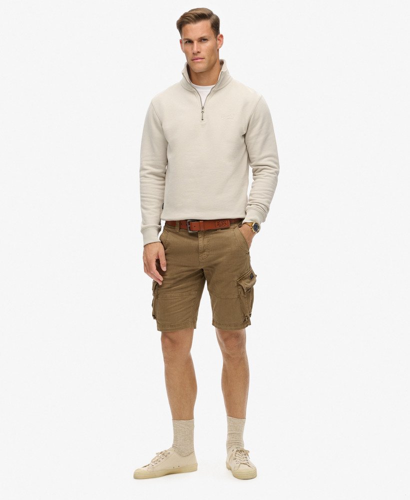 core cargo short in tan khaki