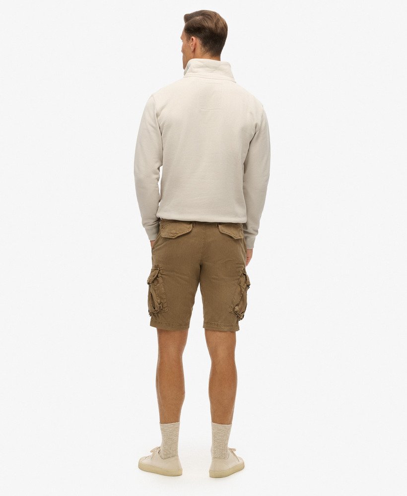 core cargo short in tan khaki