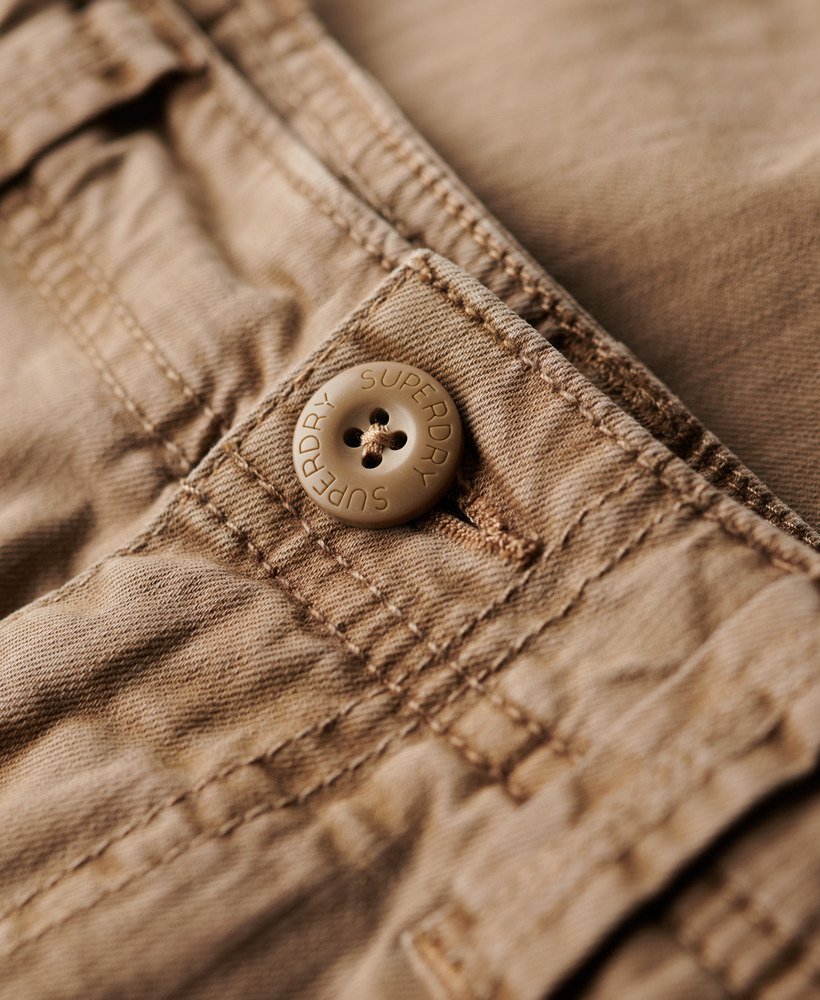 core cargo short in tan khaki