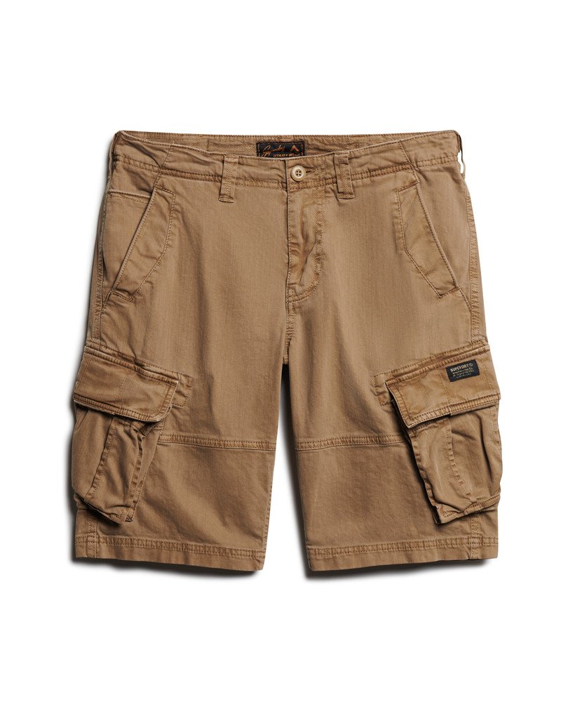 core cargo short in tan khaki