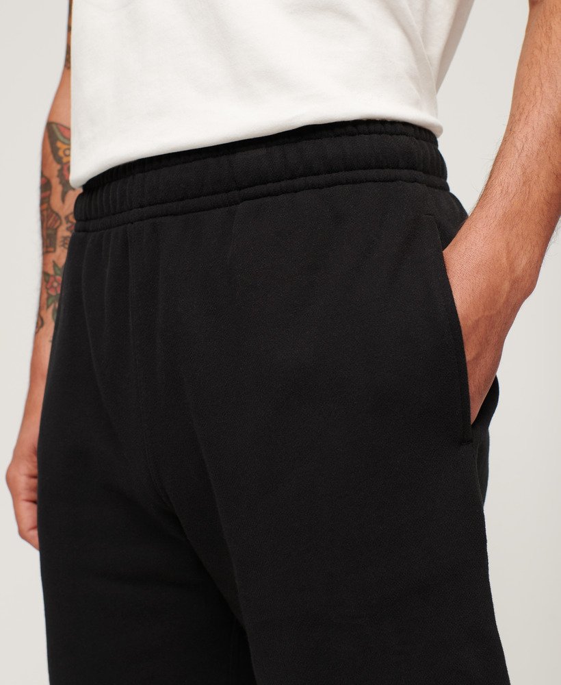 sportieve shorts met reliëfprint in zwart
