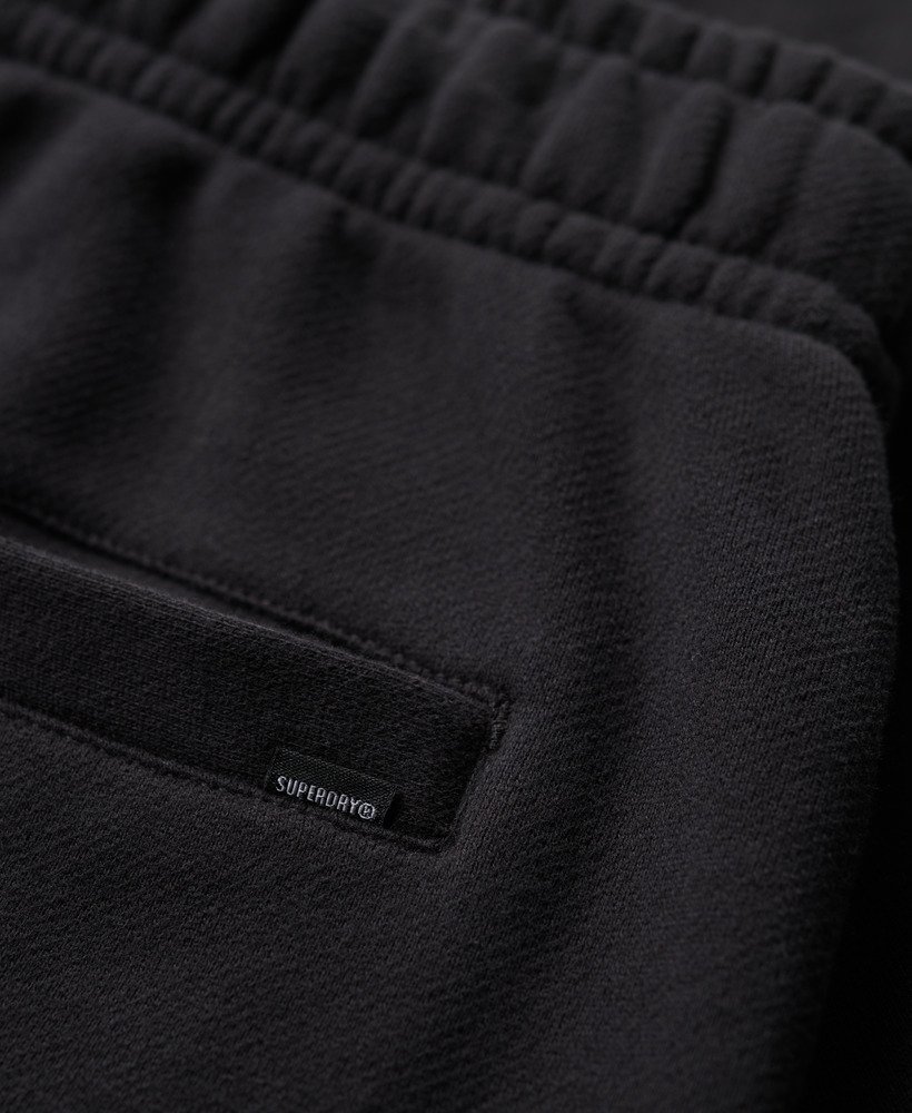 sportieve shorts met reliëfprint in zwart