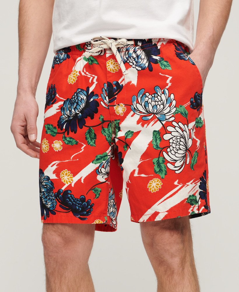 bermudashorts in aya burnt orange floral