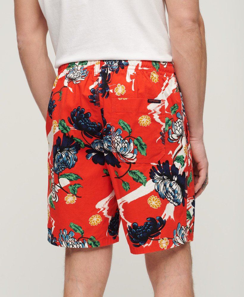 bermudashorts in aya burnt orange floral
