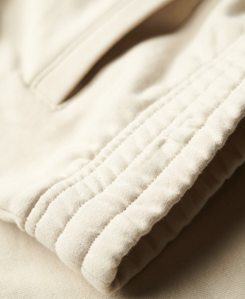 essential logo jersey shorts in licht steenbeige