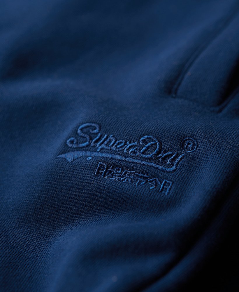 essential logo jersey shorts in pilot mid blue
