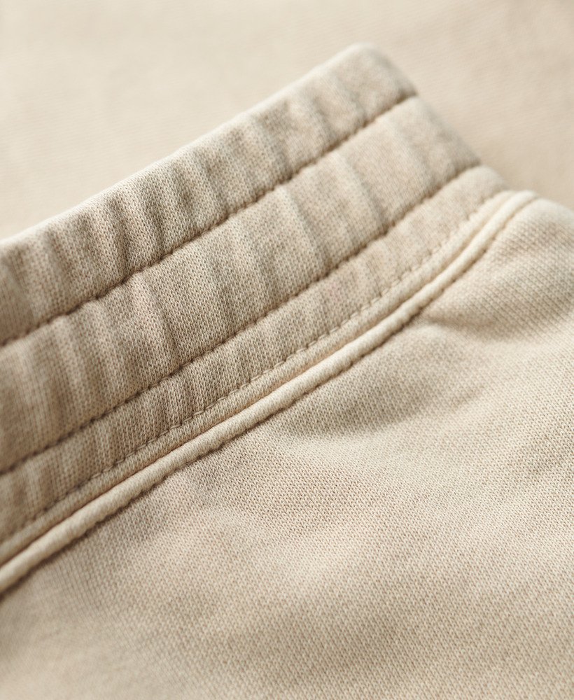 cargo shorts met contrasterende stiksels in gewassen pelikaanbeige