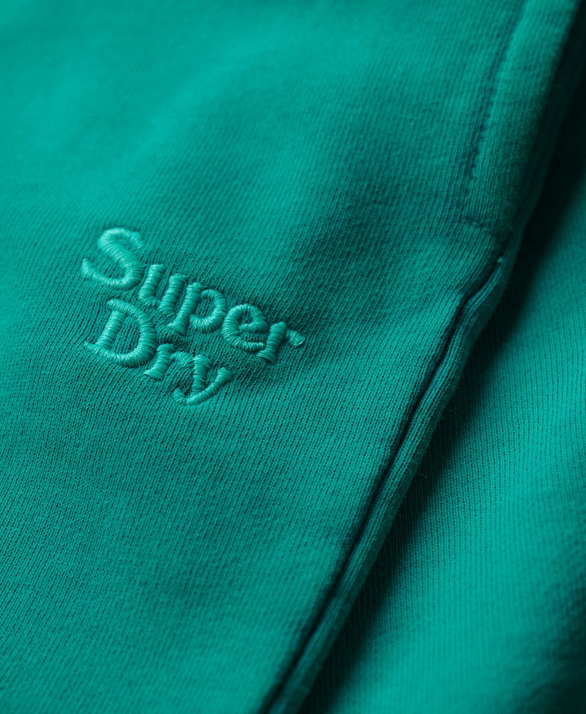 vintage gewassen shorts in parasailinggroen
