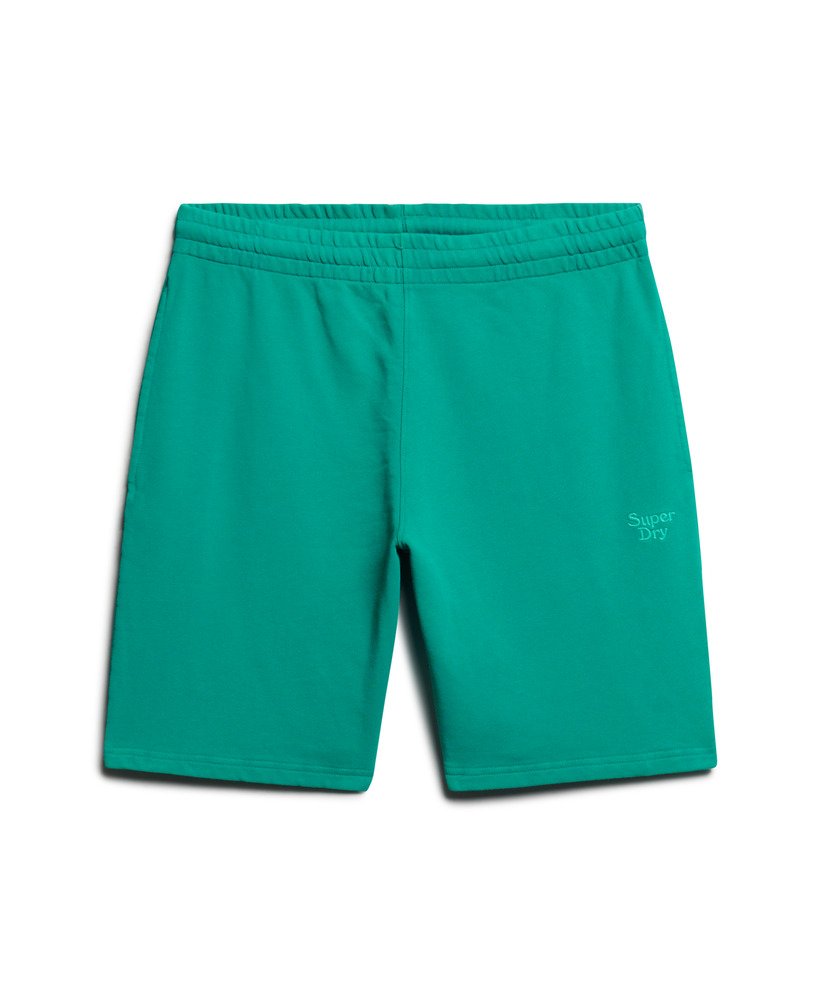 vintage gewassen shorts in parasailinggroen