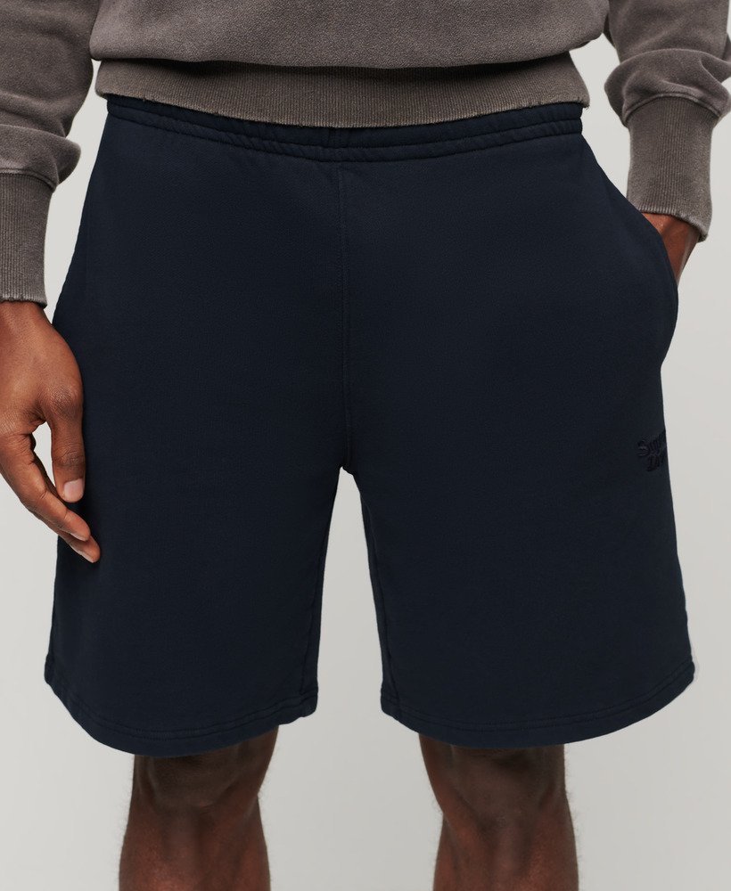vintage gewassen shorts in eclipse navy