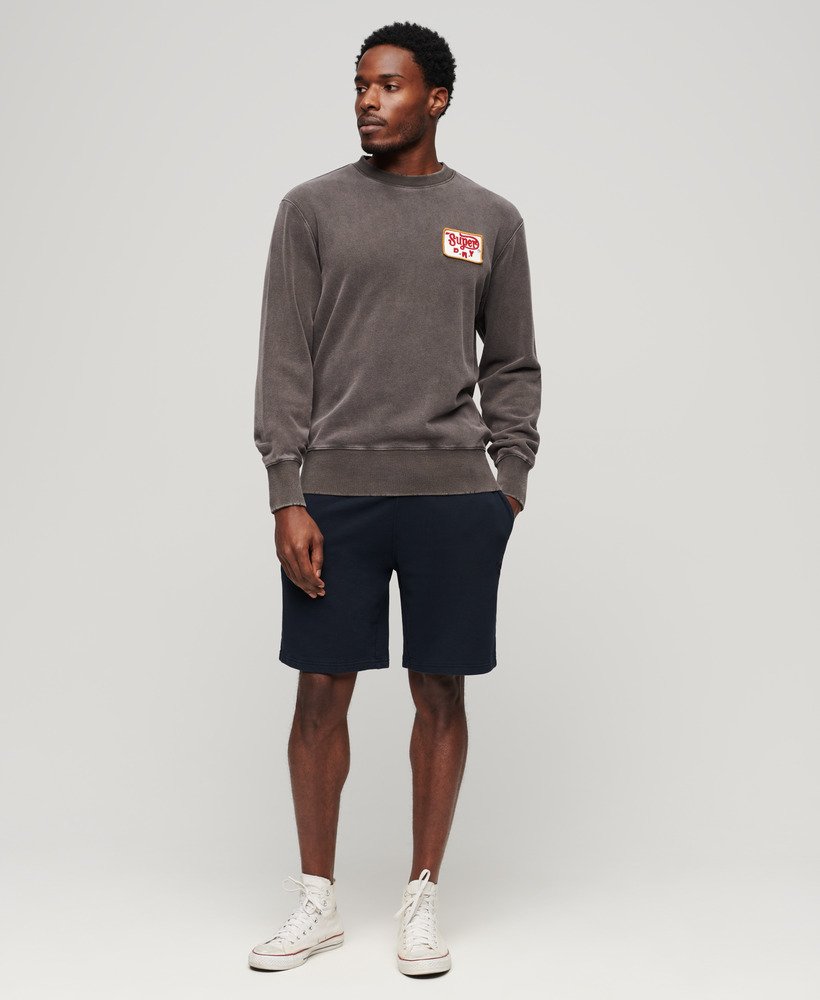 vintage gewassen shorts in eclipse navy