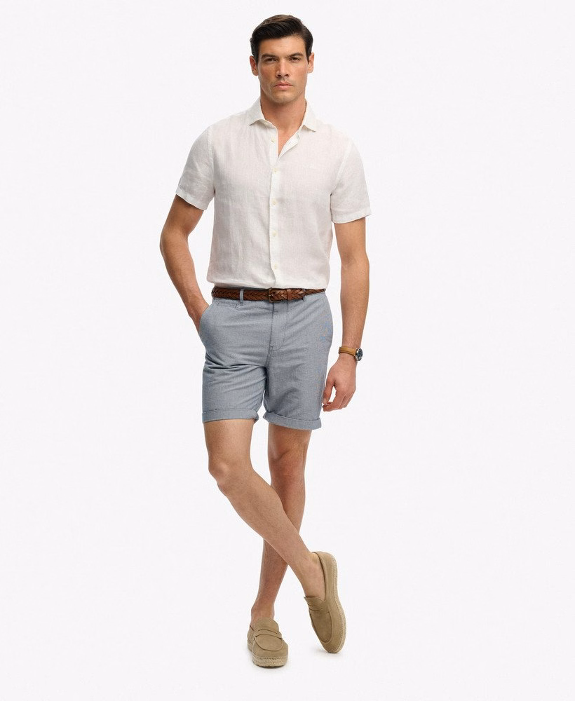 Premium getextureerde chino shorts